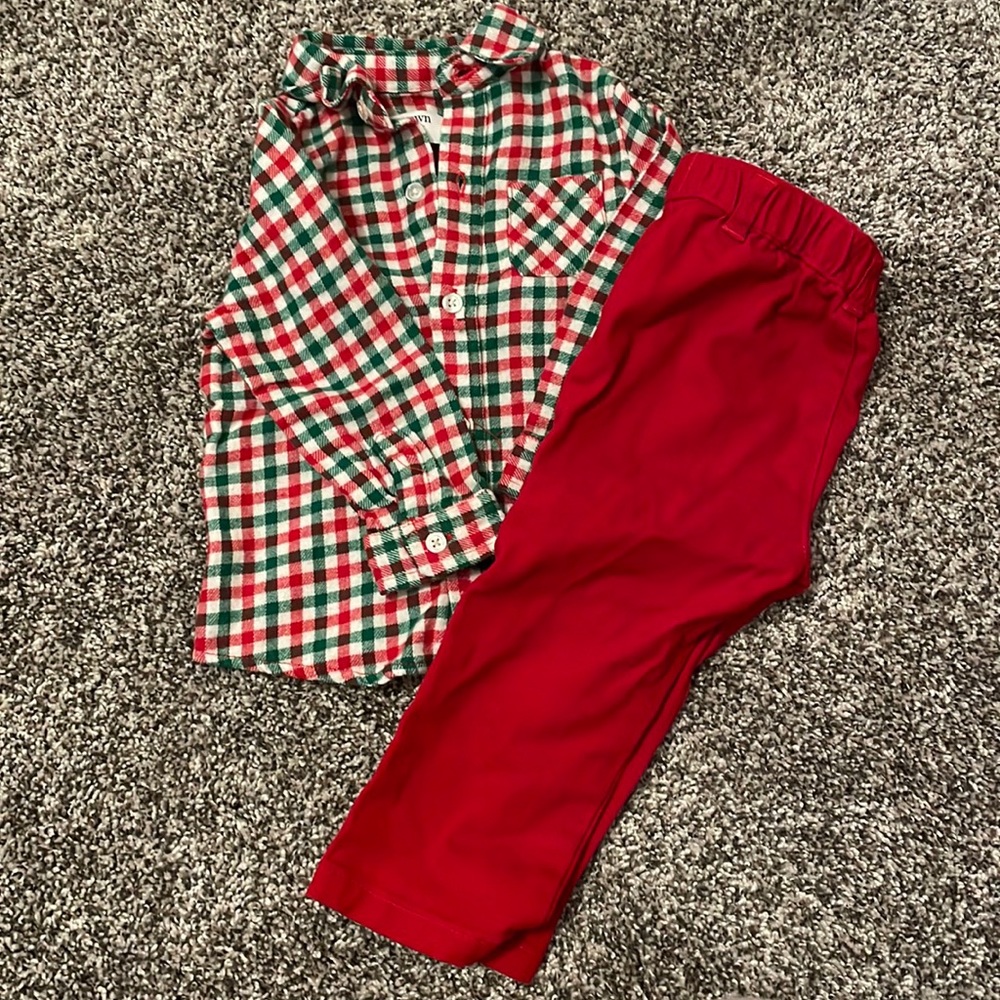 Baby boy Christmas outfit